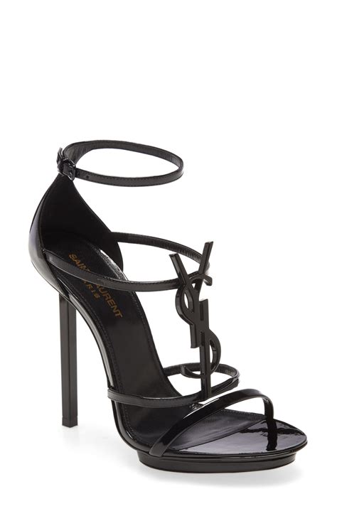 ysl heels flannels|ysl black sandals flat.